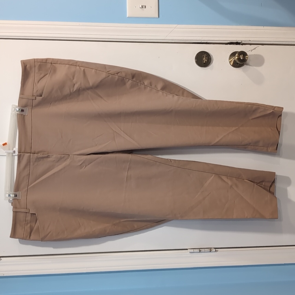 Eloquii Viola Fit Lady Pants Khaki Women's Plus Size 28R